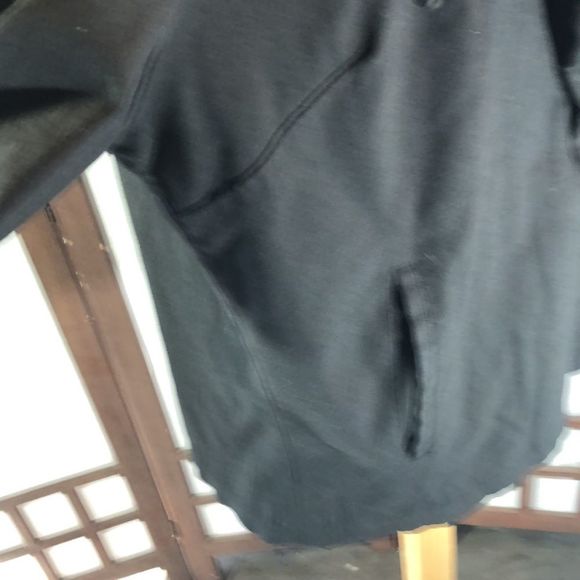 Gap Women's Rayon Black Jacket Blazer Zip up Front Hood X Large - Picture 7 of 12